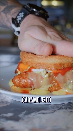 This Burger Has Pigs in Blanket Inside #burger #christmas #foodie