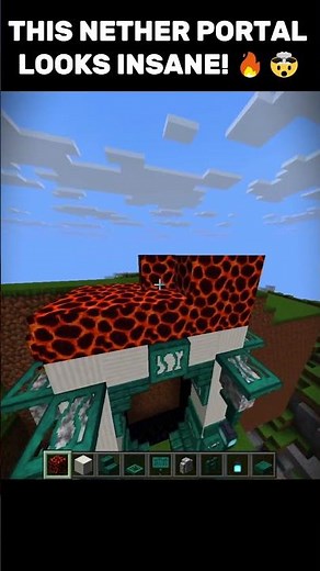 Minecraft BEST Nether Portal Design! 🔥🤯 ⭐ #minecraft