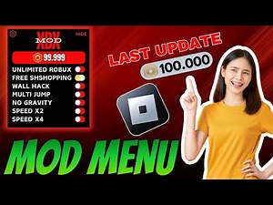Roblox mod menu, Free robux and shopping | Fly, Speed & Unlimited Robux (2024) (iOS/Android)