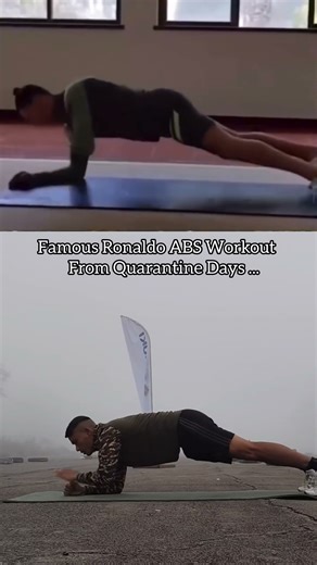 Famous Ronaldo ABS Workout From Quarantine Days...❤️👍