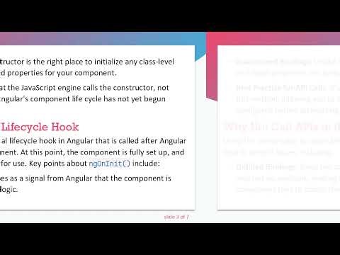 Understanding the Importance of API Calls in Angular: Why ngOnInit is Preferred Over the Constructor