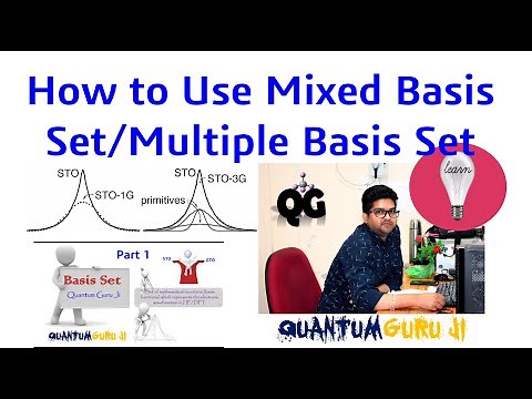 How to Use Mixed Basis Set in DFT Calculation and How to Freeze Atoms ||Gaurav Jhaa