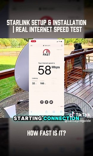 Starlink Setup & Installation | REAL Internet Speed Test… How Fast Is It? #Starlink #StarlinkInternet #InternetSpeed #SpeedTest #Internet #Technology #TechTok #SatelliteInternet #USA