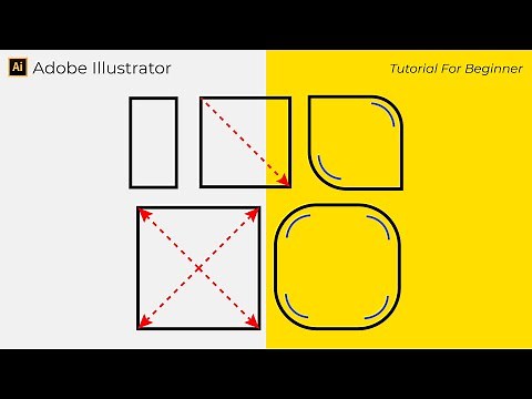 Easy How to Use Rectangle Tool and Modify - Adobe Illustrator Tutorial
