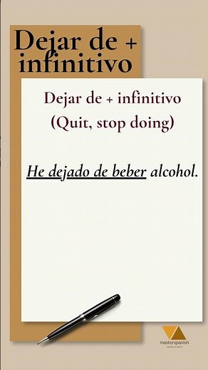 Verbos + Infinitivos. Gramática del Español B1 #speakspanish #studyspanish #learnspanishonline
