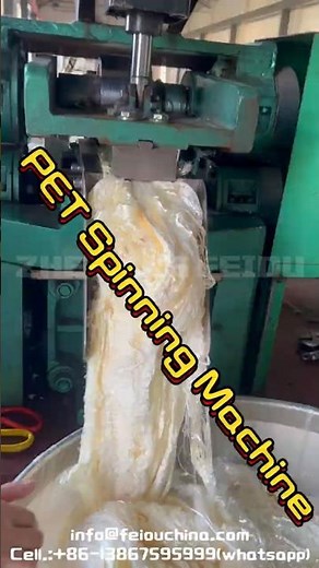 How Does a Polyester Staple Fiber Manufacturing Machine Work? #PET Spinning Machine