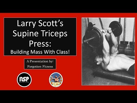 Larry Scott’s Supine Triceps Press: Building Mass With Class!