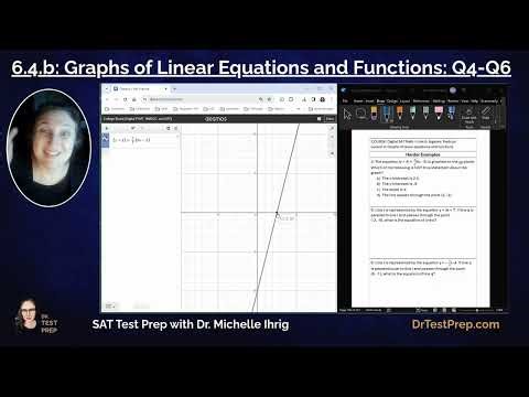 SAT Math 6.4: Graphs of Linear Equations and Functions - HeyDrTestPrep.com