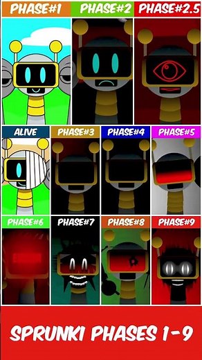 Incredibox Sprunki Full Phases 1-9 Beats #sprunkishorts #sprunki #shorts