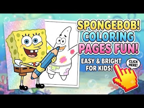 🧽 SpongeBob patrick Coloring Pages! ⭐ Fun & Easy Coloring Adventure for Kids | Learn Colors