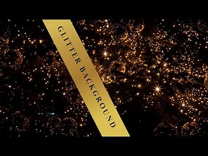 Gold Glitter Background Video | Sparkle Light Shine Confetti Loop Effect | 4K Golden Particles