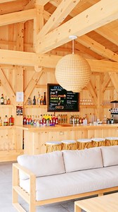 2.4K views · 39 reactions | Authentic post & beam construction, high-end design, and attention to detail come together to create the ultimate poolside retreat in this 20’ x 32’ Montauk Pool House in Rhode Island. Grab a drink at the “Ocean Club” bar inside the timber frame pool house, and relax & unwind in the central seating area. #tby11754 | The Barn Yard | Facebook