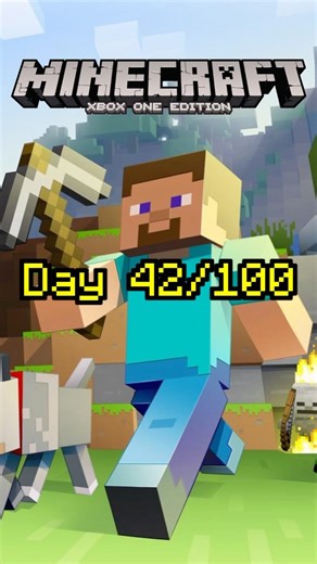 Minecraft Xbox One Shorts Day 42/100 #minecraft #gaming #100days #shorts