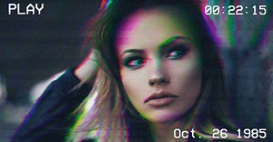 Photoshop Tutorial: VCR VHS Camcorder Glitch Effect [FREE PSD TEMPLATE INCLUDED]