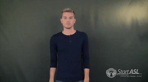 Watch how to sign 'once a month' in American Sign Language.