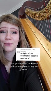 74K views · 1K reactions | Yes my previous video was me "lip syncing" to a piano audio. Super chromatic music and the harp just don't get along  #harp #flightofthebumblebee | Kristan Toczko | Facebook