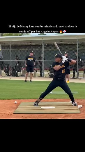 El hijo de Manny Ramirez fue seleccionado en el draft en la ronda #17 por Los Angeles Angels 🔥🇩🇴. #lakers #3de3nba #NBA #sportfree #peloterosrd #PELOTERO