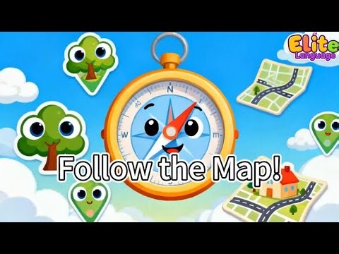 Follow the Map! | Funny Nursery Rhyme for Kids | English song
