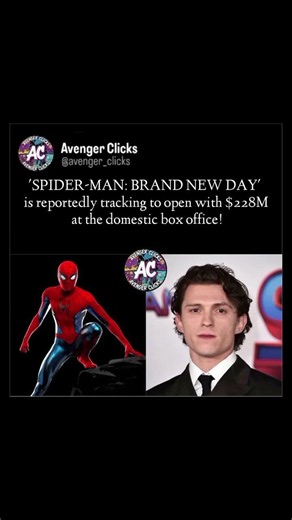 Spider-Man: Brand New Day tracking massive $228M box office open!🕷️💰#SpiderManBrandNewDay #BoxOffice