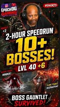 2-HOUR SPEEDRUN → 10+ BOSSES DESTROYED! 💀 Level 40 +6 Build | Elden Ring Tarnished Edition #Shorts