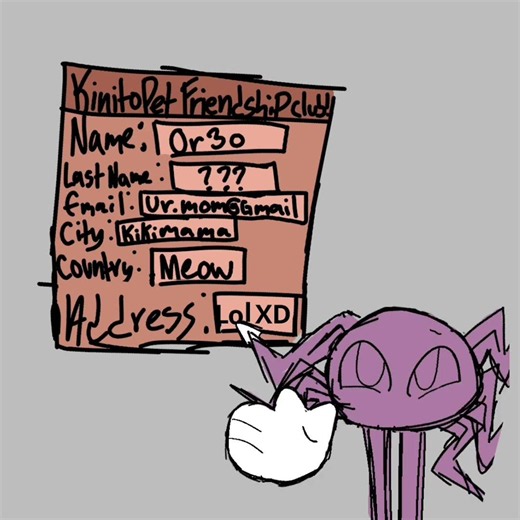 Or3o (my oc) plays kinito pet for the first time.. #kinitopet #oc #alightmotion
