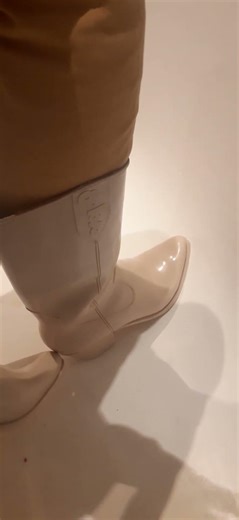 woman rubber boots PVC western high heels boots #hunterboots #heeledboots #rubber