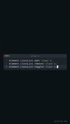 Learn classList in 30s