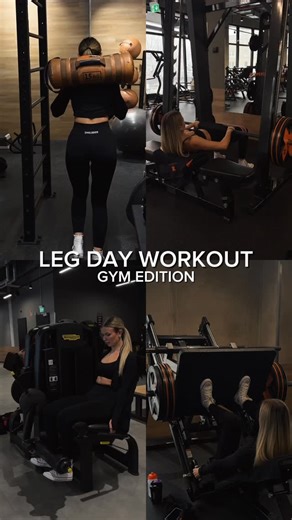 Valeria | Personal Trainer on Instagram: "LEG DAY WORKOUT - GYM EDITION ❤️‍🔥 1. LEG PRES 3x12 reps 2. HIP THRUST 3x12 reps 3. SUPERSET W/ RESISTANCE BAND ABDUCTION 3x30reps 4. DUMBBELL RDL 3x12 reps 5. LEG EXTENSION 3x12 reps 6. LUNGES 3x20 7. ABDUCTION 3x12 reps Wearing @smilodox per usual 🖤 code: „VAL“ #legday #legdayroutine #quadsworkout #quadsandglutes #fitness"