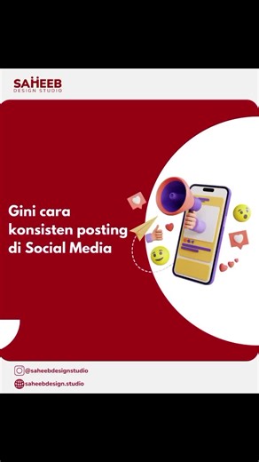 Bangun bisnis emang mudah, tapi yang sulit itu konsisten. Saheebian harus tau tips ini! #saheeb #socmedmanager #branding #creativeteam #creativeagency #graphicdesigner #designservice