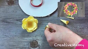171K views · 2.6K reactions | Nuovo video tutorial nel nostro canale YouTube !!!! Spiegazioni video lento qui  https://youtu.be/LIkZmbLSarE Realizza questa ghirlanda di rose di carta insieme a Maria Mancinidi Cucito country !!! Pensa solo blocchetti per appunti  | CreativeMamy | Facebook