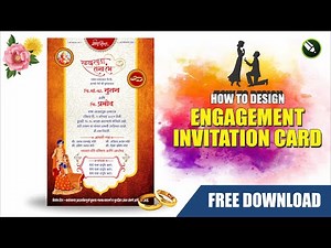 SP50 I How to Design Engagement Invitation Card in Corel Draw || Ready to Print ||