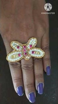 Diy Butterfly Finger Ring Making ।।