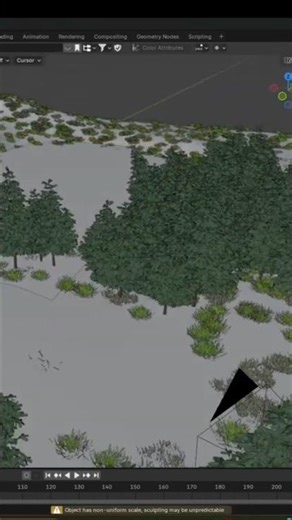 Terrain environment artist blender 3d #blender3d #gamedev #3dmodeling #indiegamedev #unity #shorts