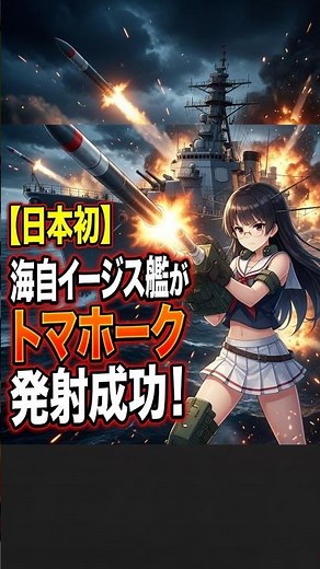 【日本初】海自イージス艦がトマホーク発射成功！反撃能力が新たな段階へ
