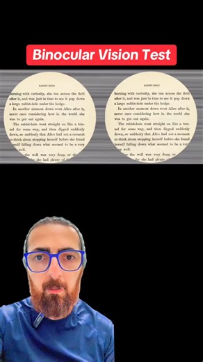 Vivid Visions Optometry, Inc on Instagram: "POV: You’re testing your binocular vision by crossing your eyes and fusing two circles into one. Once the circles overlap, you can read the hidden text inside. This exercise trains your eyes to converge and focus together, improving depth perception, reading comfort, and reducing eye strain. Strong convergence skills also help with headaches, dizziness, and motion sensitivity. Book your appointment at Vivid Visions Optometry, Inc. in Valencia, Californ