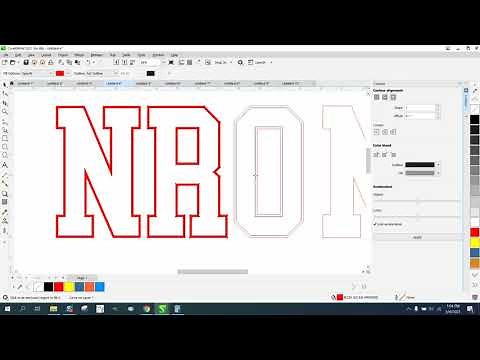 Corel Draw Tips & Tricks Two Color Font and add a cut line to CUT it out