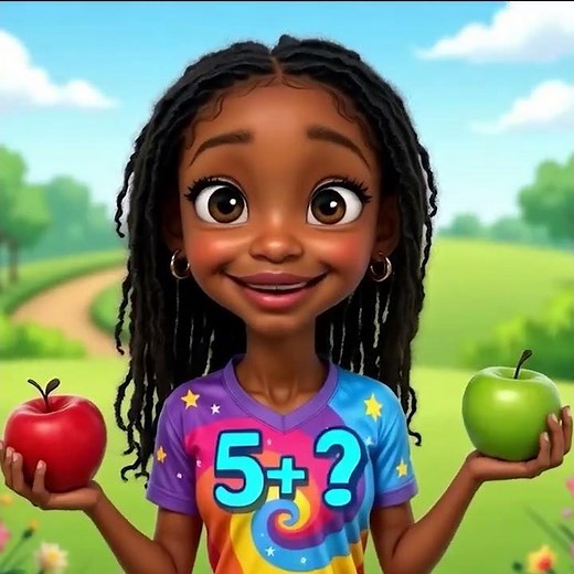 🍎 Simple Math Problem: How Many Apples Does Kylie Have? | Basic Addition for Kids