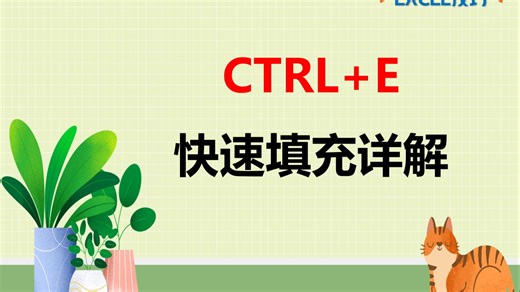 EXCEL技巧226：CTRL E（快速填充）保姆级教程