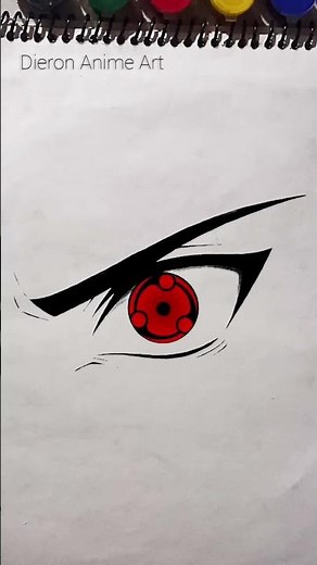 how to draw obito sharingan eyes #animeart #animeeyes #eyesdrawing