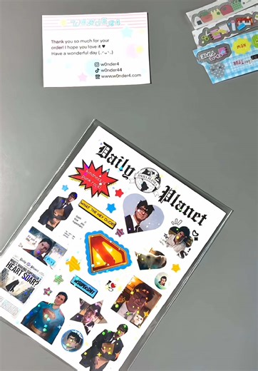 Superman Stickers for Stationery Lovers