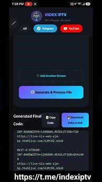 طريقة انشاء رابط m3u8 Stream متعدد الدقة او تقصير الرابط عن طريق برنامج Opendrive