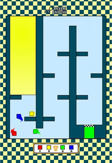 Square Race 65: #bouncingsquare #race #satisfying #coding #viral #fyp