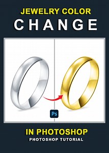 Jewelry Color Change Silver To Gold in Photoshop | Photoshop Tricks and Tips #jewelrycolorchange #colorchange #silvertogold #photoshoptutorial #graphicssolutiontricks #ringcolorchange #PhotoshopTutorialForBeginners | Graphics Solution Tricks
