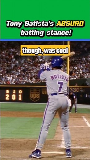 He stretched 'open stance' to the absolute limit!
