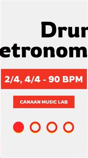 90 BPM Drum Practice 🔥 #drum #drumpractice #groove #metronome #musicpractice #drummer #beat #shorts