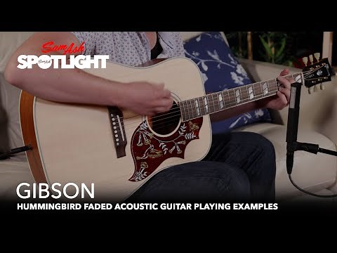 Gibson Hummingbird Faded Acoustic Guitar Playing Examples