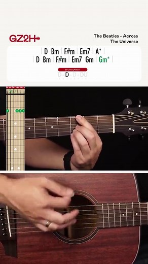 Learn The Beatles' 'Across The Universe' Guitar Tutorial on YouTube