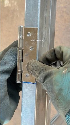 easy way to install door hinges#welding