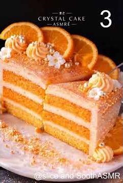 Glass Cake 🍰 cutting ASMR video