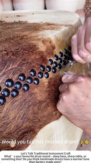 Making a Large Hide Drum – Trimming the Raw Edges 🥁🔧